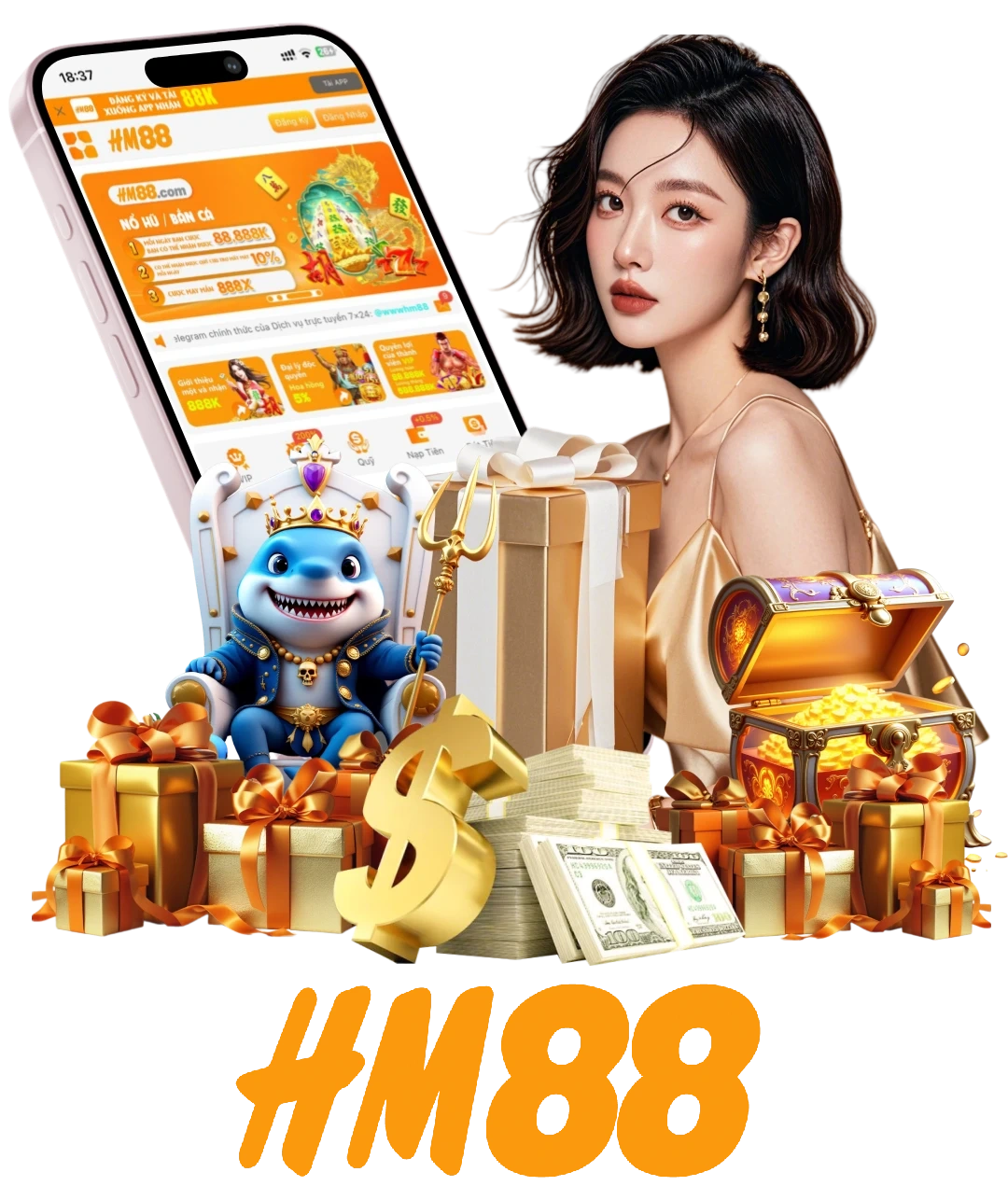 Dịch vụ ứng dụng Hm88 trên điện thoại